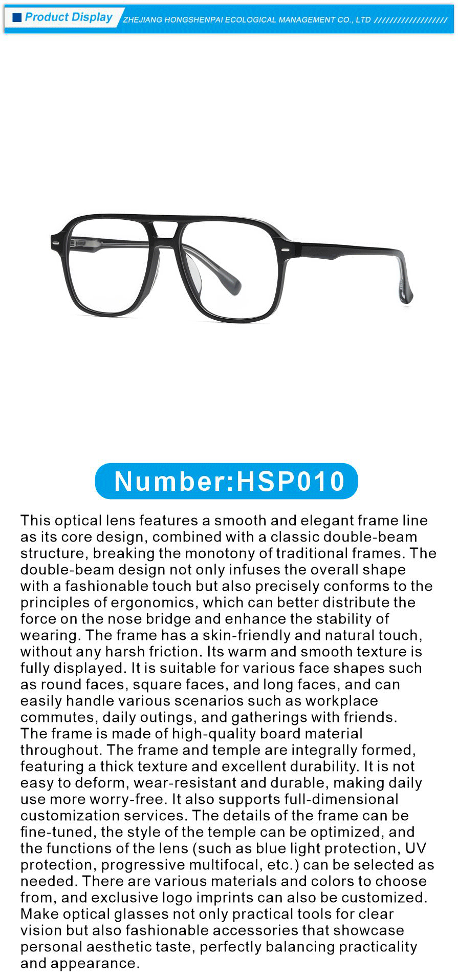 Full Rim Acetate Optical Glasses