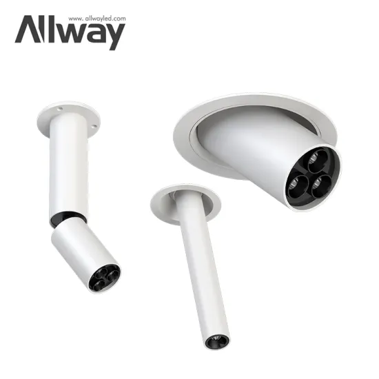 Adjustable Surface Mounted LED Downlights - ALLWAY Mini Size Ceiling Spotlights with Dimmable 8W, 10W, and 15W Options