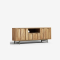 Wooden LED Tv Stand Cabinet with Showcase