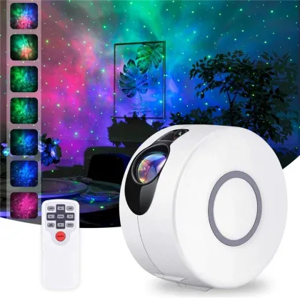 Starry Sky LED Projector Lamp - Aurora Star Rotating Night Light
