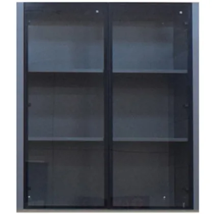 Deluxe Tall Kitchen Cabinet With Glass Front Doors