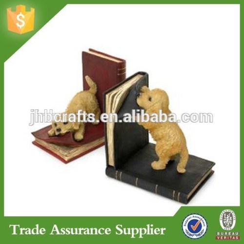 Polyresin Cute Dog Reading Book Stand