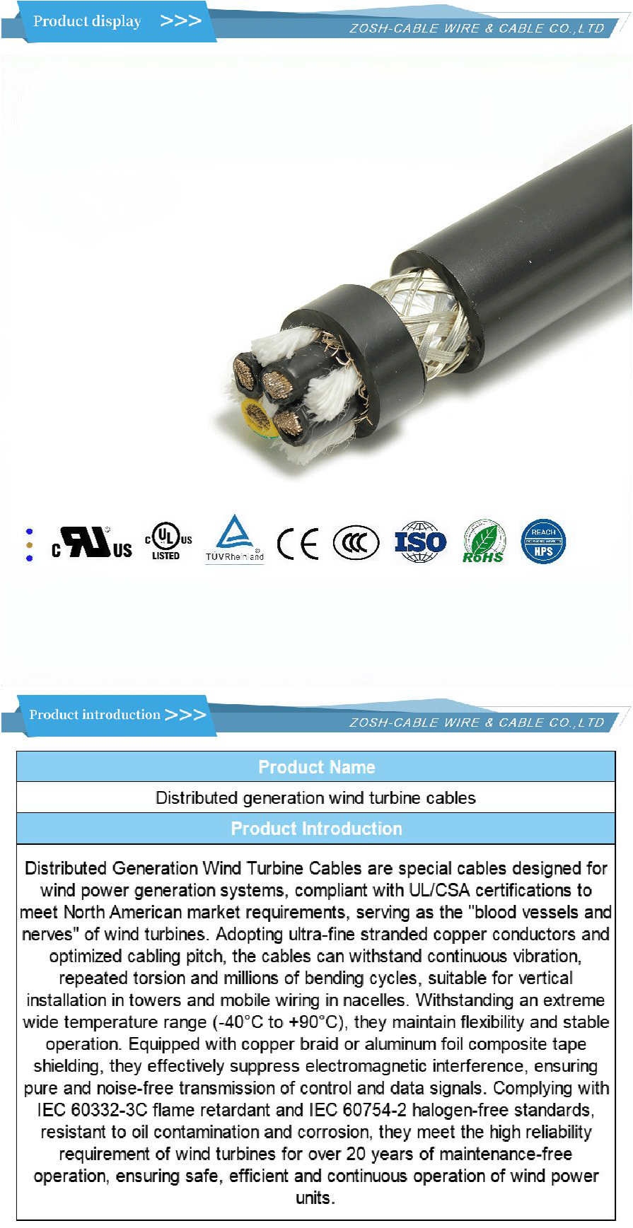Special customized cable-xiangqing1-ZS080