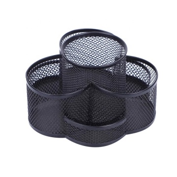 Rotary pen holder simple metal creative storage finishing