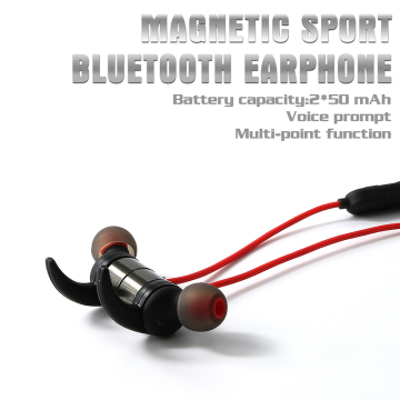 New products 2017 innovative product magnetic bluetooth earphone sport wireless bluetooth earphones for sports R1615
