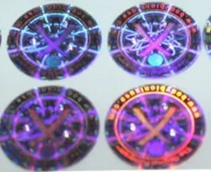 Cheap silver hologram sticker printing