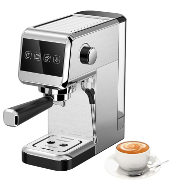 Professional 19 Bar Espresso Coffee Machine with High Pressure Pump for Expert Milk Frothing, Ideal for Cappuccinos and Lattes