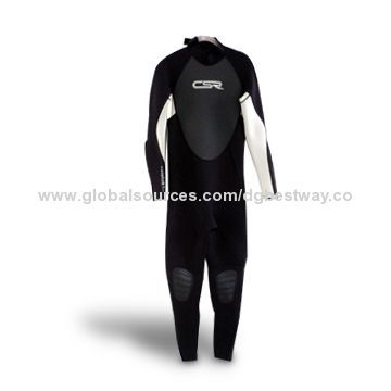Men's Wetsuit with Double Side Nylon/Polyester, 8# YKK Zipper on Back