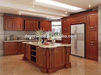 RTA standard solid wood cherry solid wood kitchen cabinet