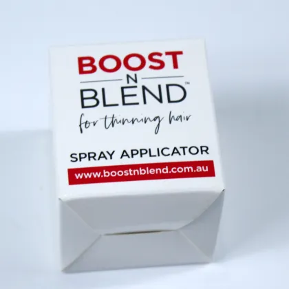 Custom Folding Paper Packaging Box for Fashion Hair Building Fibers Kit with Applicator Pump