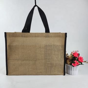 Natural Souvenir Jute Burlap Tote Bags