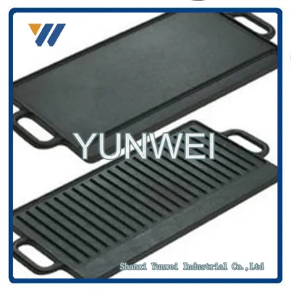 OEM Factory Supply! Multi-color Non-stick Coating Lodge Cast Iron BBQ