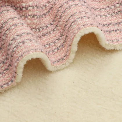 580GSM Yarn-Dyed Double Face Fleece Fabric