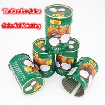 Packing tin can for juice