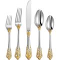 KEAWELL Luxury 20-piece 18/10 Stainless Steel Flatware Set