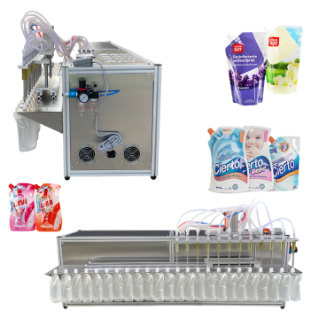 Efficient 12 Nozzle Suction Bag Liquid Filling Machine with Precise Measurement