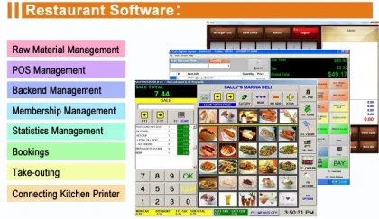 IZP016 All In One Touchscreen Pos Cashier Machine Pos System