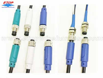 molded M8 shield waterproof connector