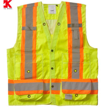 industrial reflective warning waistcoat