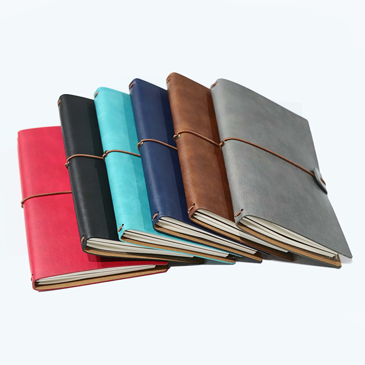 Hot Sale Planner A5 Soft Cover Leather Cover Notebook Journal Daily Yearly and Month Planner in Stock