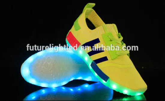 top-selling Unisex luminous shoes LED FlyKnit LED shoes for adult