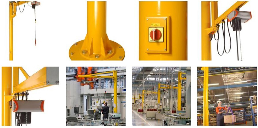 1000 kg column jib crane