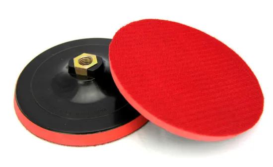 Rotary polisher EVA PU plate backing pad with hook and loop