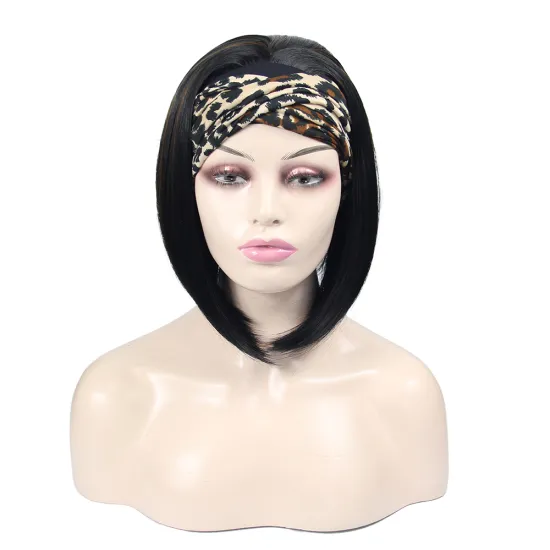 Wholesale synthetic wigs front lace synthetic hair wigs with highlights wholesale prices headband bob wig