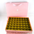 Aangepaste roze papieren verpakking Chocolade geschenkdoos