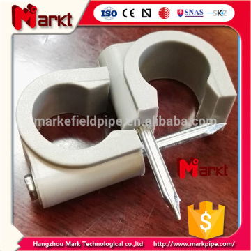 U Type plastic pipe clip for australia market with nail
