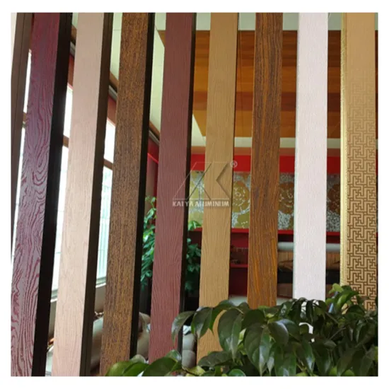 Wood Grain Aluminum Rectangular Tube for Fence Cladding