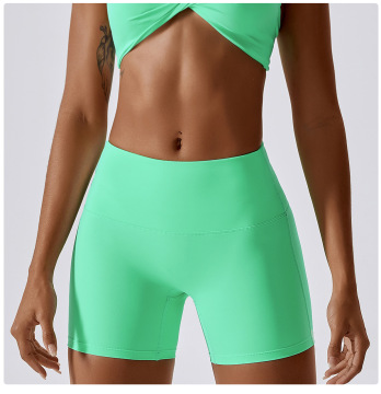 Elastic Solid Color Butt Lifting Gym Pants for Women