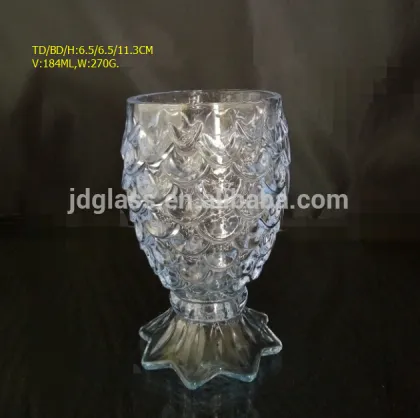 fish scale material colour scream glass cup