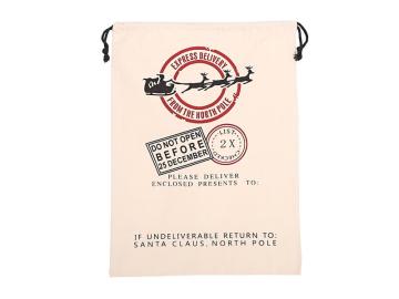 The gift bags Christmas drawstring bag cotton gift bag