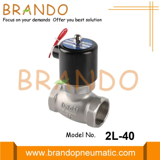 1-1/2'' 2L-40 Stainless Steel Steam Solenoid Valve 220VAC