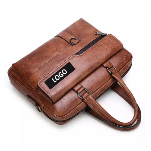 Grote lederen laptop messenger bag voor mannen