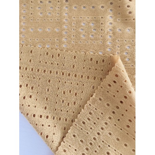 Texture tricot oeillet jacquard