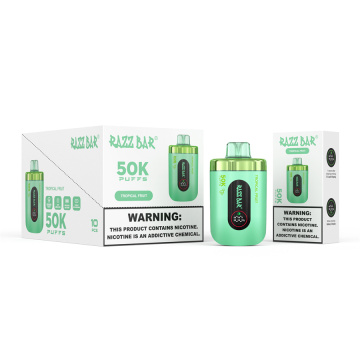 Razzbar 50000 Puffs 16 Flavors Available 5% Nic