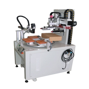 New design 4 staions rotating screen print machine