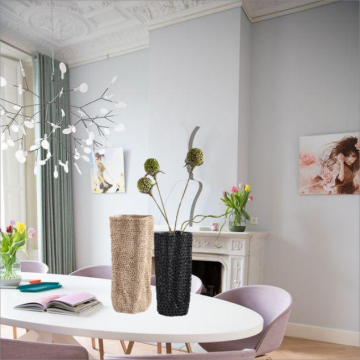 Wholesale Black Matte Nordic Vases: Unique Irregular Ceramic Decorative Flower Arrangements for Home