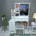 Vanity Set Dressing Table with Sliding LED Mirror