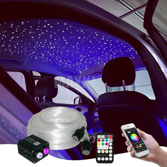 Fiber Optic Starlight Headliner Kits - Dual Color 20W RGB APP Control Car Roof Star Light