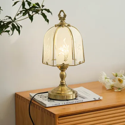 Orchid Glass Table Lamp: Elegant Lighting Solutions