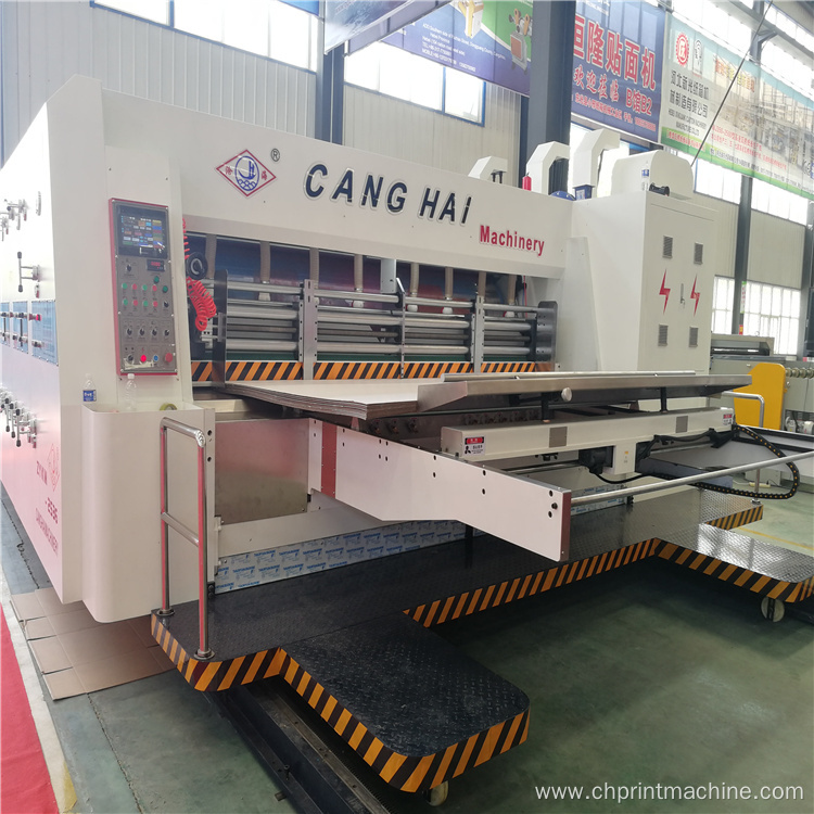 4 color printing rotary slotter die cutting