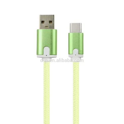 Brand New LED Light Data Cable Colorful Braided USB Charging Cable Type C Phones