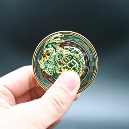 Fancy Baby Dragon Fingertip Gyro DND Metal Dice