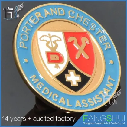 Personalized custom acrylic united nations metal logo badge hot sale