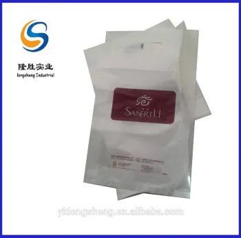 gusset printing die cut plastic bag