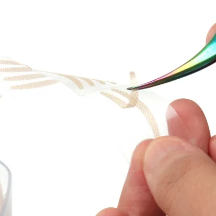 600-Piece Roll of Natural Invisible Double Eyelid Tape Stickers for Eyelash Extension