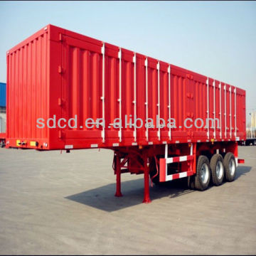 3 axle box trailer, van semi trailer